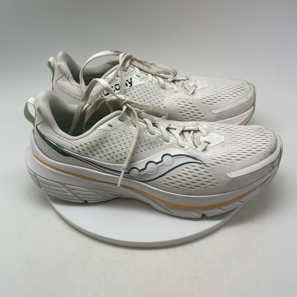 Saucony Sneakers Womens 10.5 Guide 17 S10936-220‎ White Running Athletic Shoes